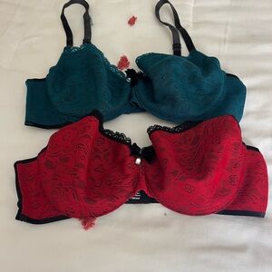 Two Soma Enticing Lift Balconette bras 34D